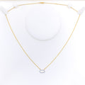 Iconic Hexagonal 18k Gold + Diamond Necklace 