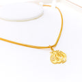 Sophisticated 22k Gold Allah Pendant