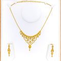 Sophisticated Tasseled 22k Gold Necklace Set