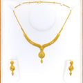 Bold Beaded Drop 22k Gold Necklace Set