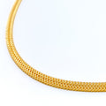Fancy Dual Flat Fox 22k Gold Chain