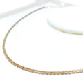 Delicate Two-Tone 22K Gold Dual Bead Chain -