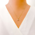 A Diamond Letter + 18k Gold Pendant 