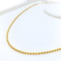 Fancy Eclectic Multi Bead 22K Gold Chain 