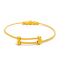 Delicate Dotted 22k Gold Baby Bangle 