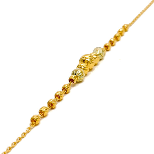 Glimmering Sophisticated 21k Gold Bracelet 