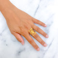 Unique Contemporary 22k Gold Ring 