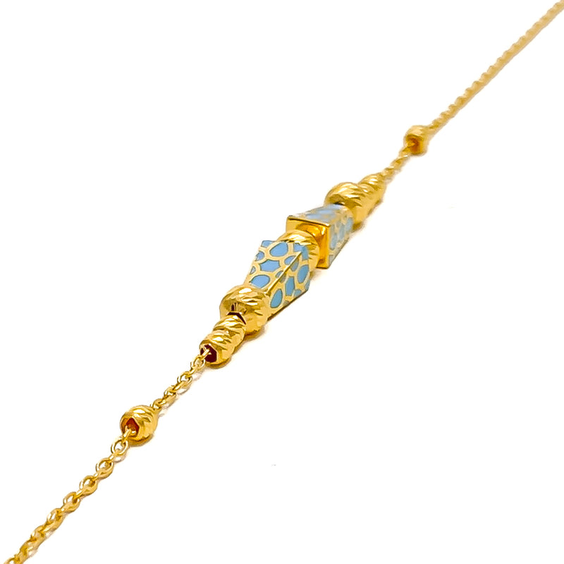 Embellished Unique 21k Gold Bracelet 