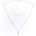 S Diamond Letter + 18k Gold Pendant 