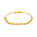 Sparkling Dotted 22k Gold Bangle Bracelet