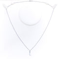 L Diamond Letter + 18k Gold Pendant