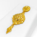 Charming Striped 22k Gold Necklace Set