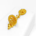 Sophisticated Decorative Floral 22k Gold Necklace Set