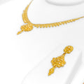 Timeless Checkered 22k Gold Necklace Set