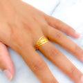 Special Abstract Motif 22k Gold Ring 
