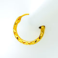 Glossy Dressy 22k Gold Hoop Earrings 