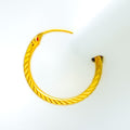 Brilliant Clean 22k Gold Hoop Earrings 