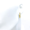 Modern Radiant 22k Gold Hoop Earrings