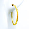 Classic Everlasting 22k Gold Hoop Earrings 