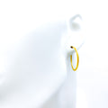 Classic Everlasting 22k Gold Hoop Earrings 