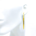 Extravagant Trendy 22k Gold Hoop Earrings 