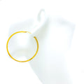 Extravagant Trendy 22k Gold Hoop Earrings 