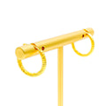 Unique Upscale 22k Gold Hoop Earrings