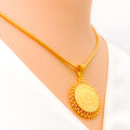 Classic Radiant 22k Gold Pendant