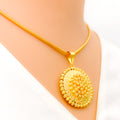 Regal Gleaming 22k Gold Pendant