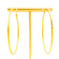 Extravagant Trendy 22k Gold Hoop Earrings 