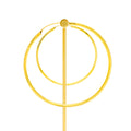Extravagant Trendy 22k Gold Hoop Earrings 