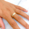 Ethereal Dual Tone 22k Gold Band
