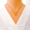petite-heart-22k-gold-pendant-set