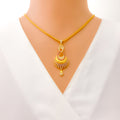 dazzling-ethereal-22k-gold-cz-pendant-set