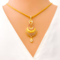 dazzling-ethereal-22k-gold-cz-pendant-set