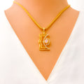 opulent-jazzy-22k-gold-cz-pendant-set