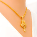 striking-upscale-22k-gold-cz-pendant-set