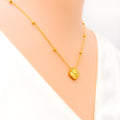 Minimalist Radiant 22k Gold Clover Necklace