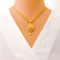 rich-dressy-22k-gold-cz-pendant-set