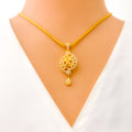 rich-dressy-22k-gold-cz-pendant-set