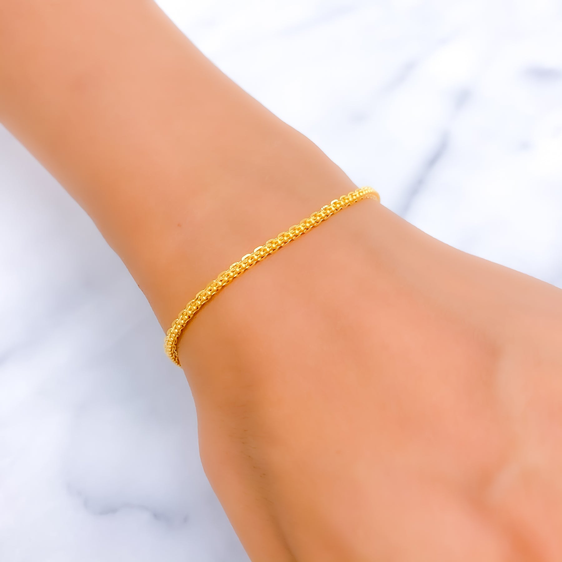 Delicate Gold Drop Bracelet/ Thin Stacking Bracelet/ Simple Chain/  Friendship Bracelet - Etsy