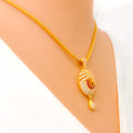 stylish-charming-22k-gold-cz-pendant-set