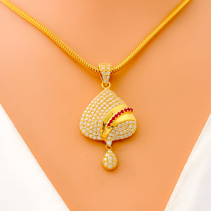 dazzling-iconic-22k-gold-cz-pendant-set