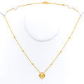 Minimalist Radiant 22k Gold Clover Necklace