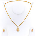 modish-fancy-22k-gold-cz-pendant-set