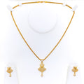 striking-upscale-22k-gold-cz-pendant-set