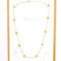 Signature Heirloom 22k Gold Long Clover Necklace