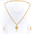 rich-dressy-22k-gold-cz-pendant-set