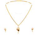 brilliant-polished-22k-gold-cz-pendant-set