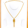 Luminescent Rectangular 22k Gold Pendant